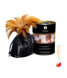 Poudre de massage corporelle comestible vin pétillant fraise 228grs - CC3004